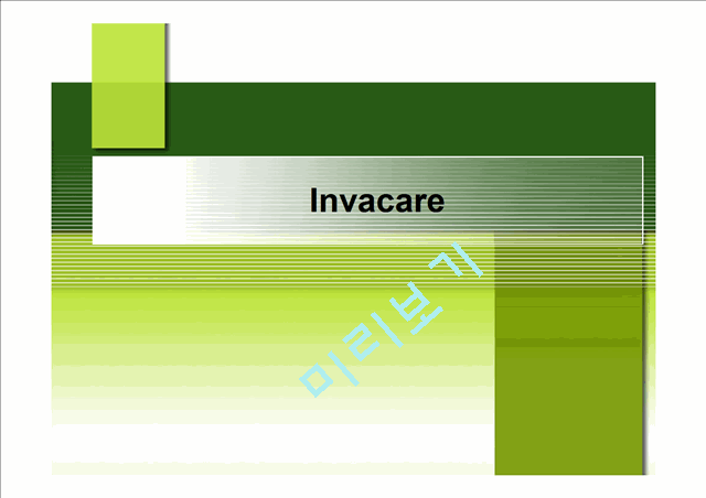 Invacare,인바케어,인바케어마케팅,Invacare마케팅,Invacare분석,인바케어분석   (1 )